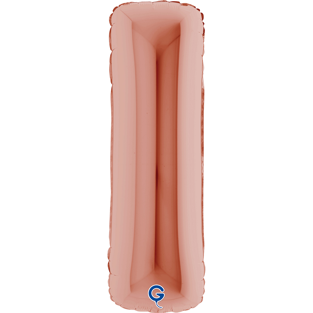 40" Folienbuchstabe "I" Rosé Gold