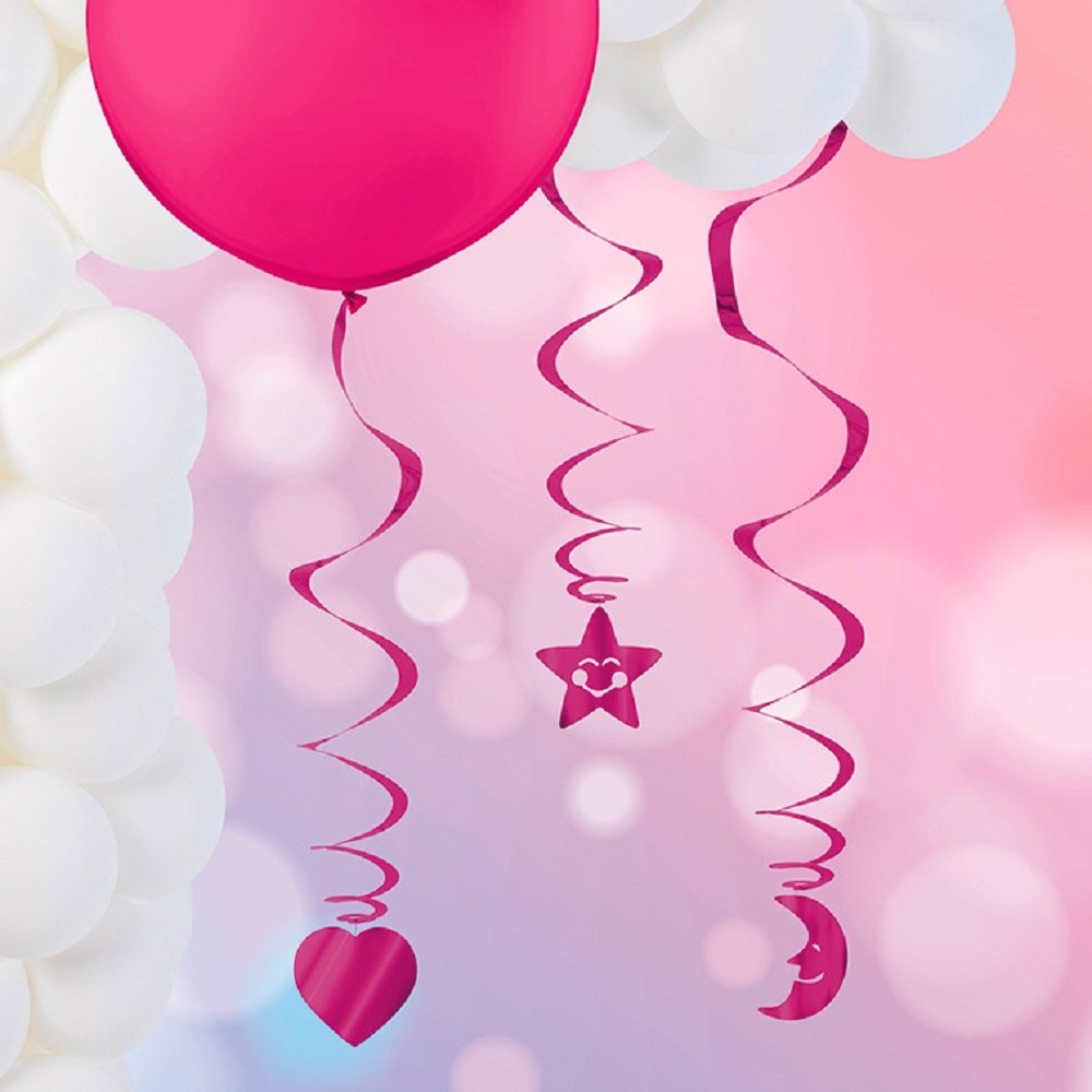 Hanging Swirl - pink