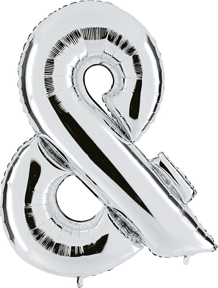 40" Symbol "&" Silver