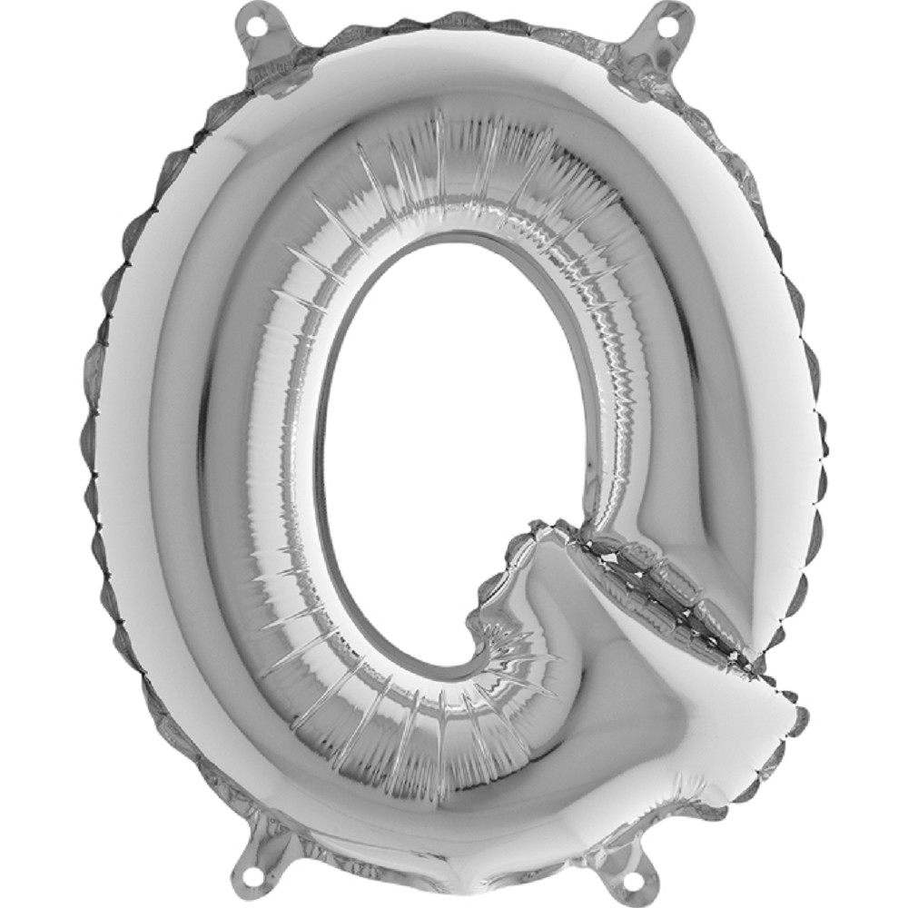 14" Folienbuchstabe "Q" Silver