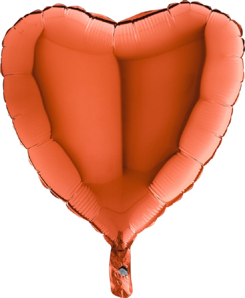 18" Herz Orange (unverpackt)