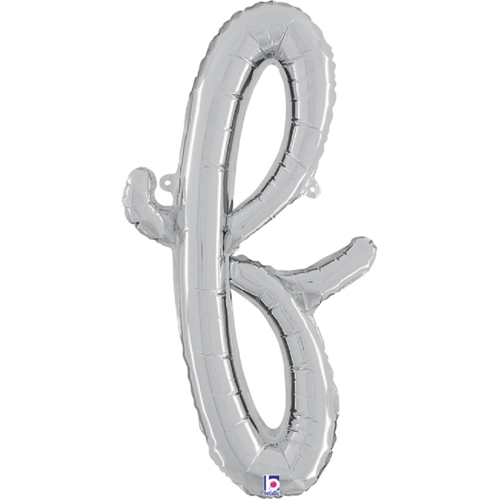 14" - 24"  Folienbuchstabe "f" Script Silver