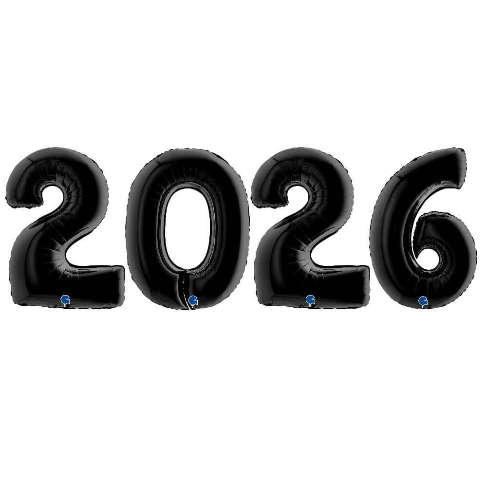 40" Folienzahlenset "2026"  Schwarz