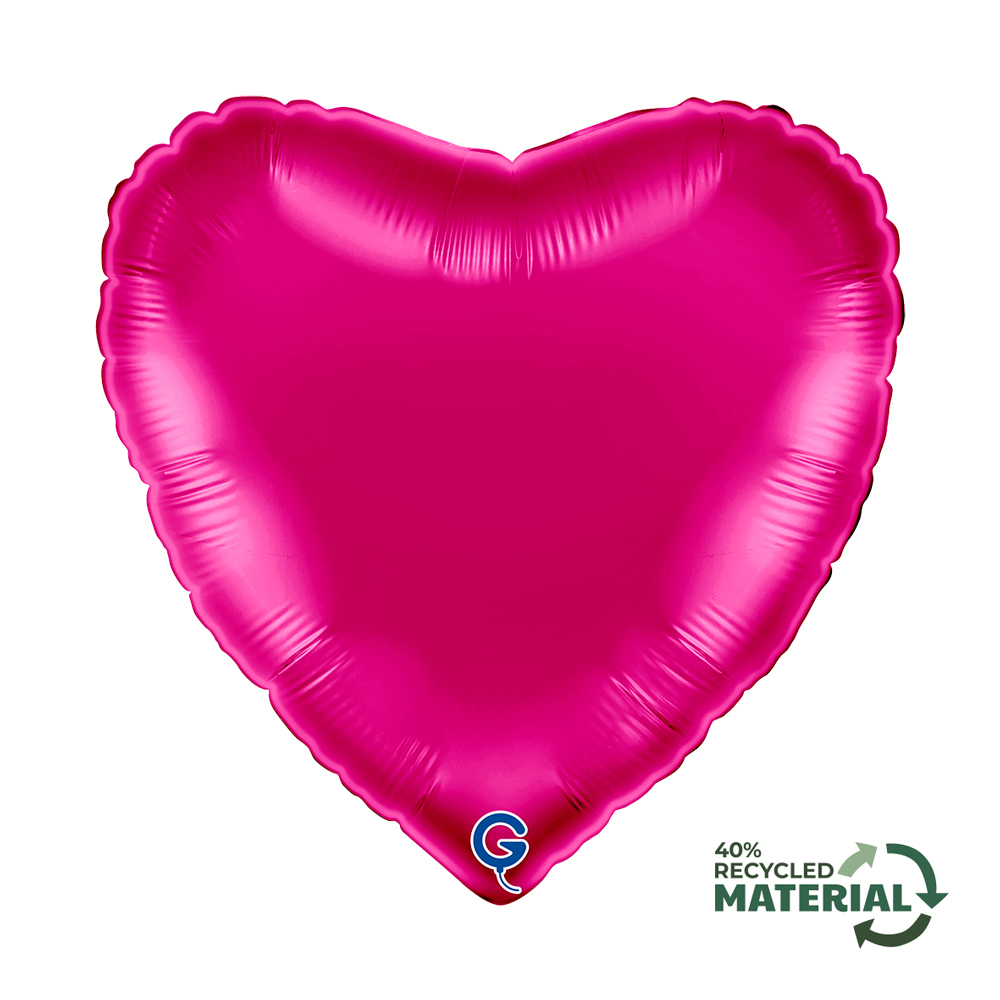 18" Herz Magenta (unverpackt)