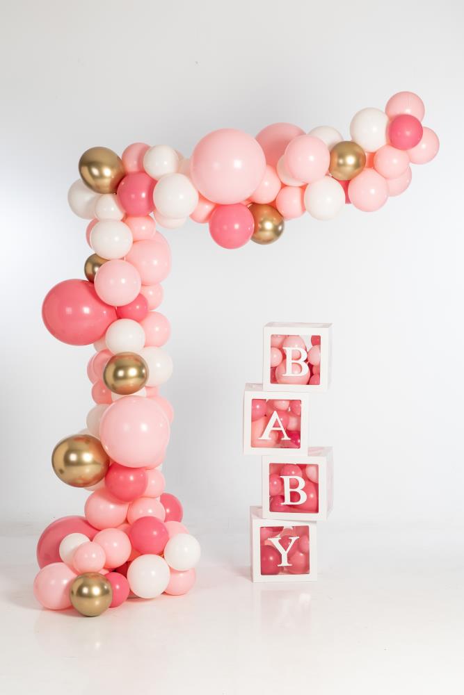 Deko-Boxen Set - "BABY" Weiß Deko-Boxen Set - "BABY" Weiß