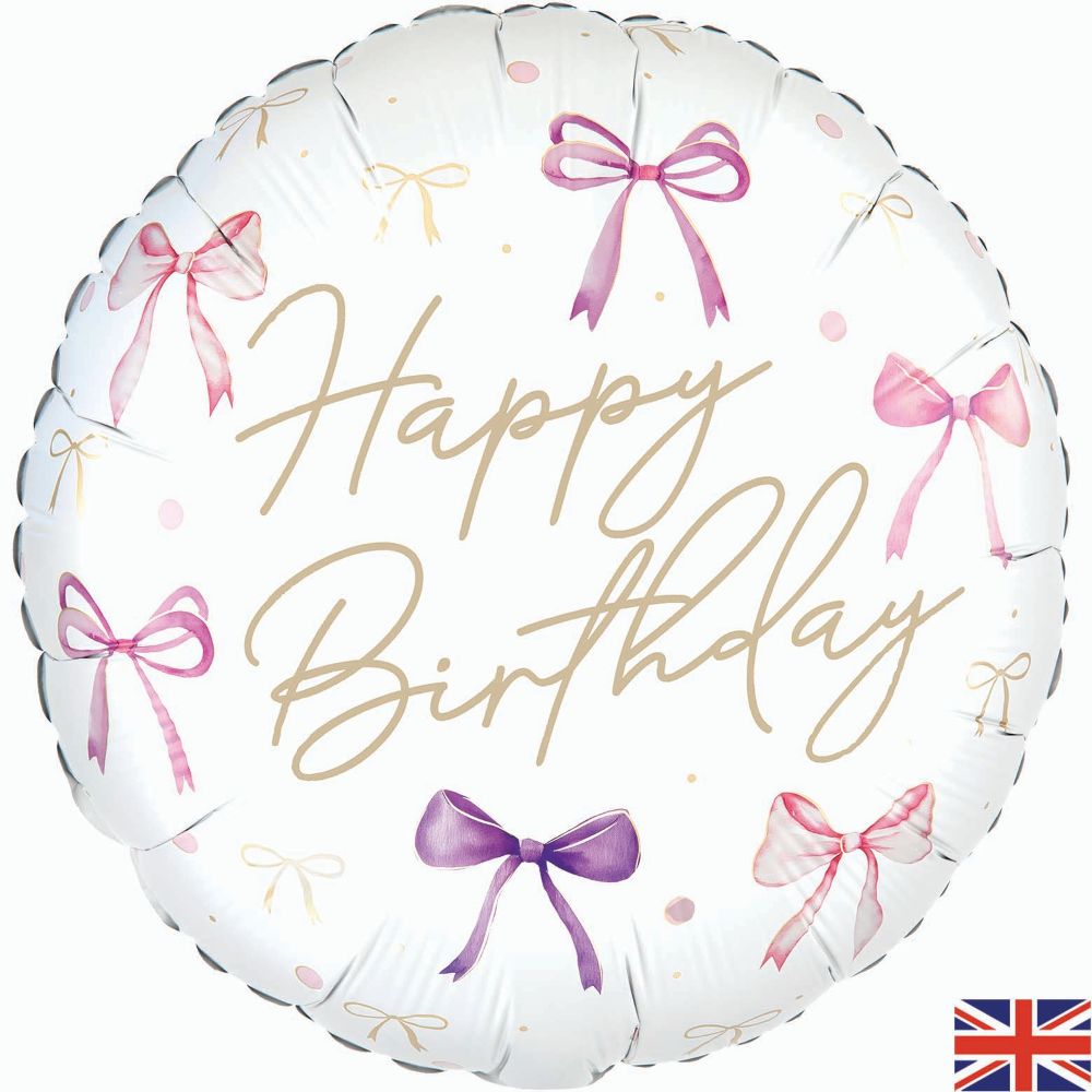 18" Happy Birthday Bow