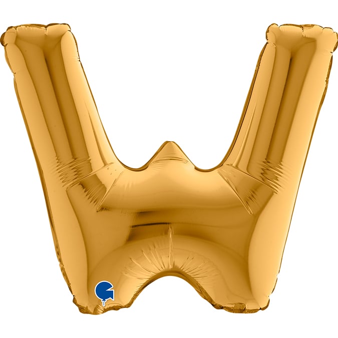 14" Folienbuchstabe "W" Gold (Altgold)