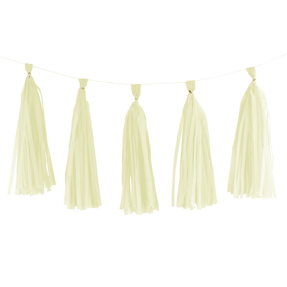 DIY Papier Tassel Creme 35 cm