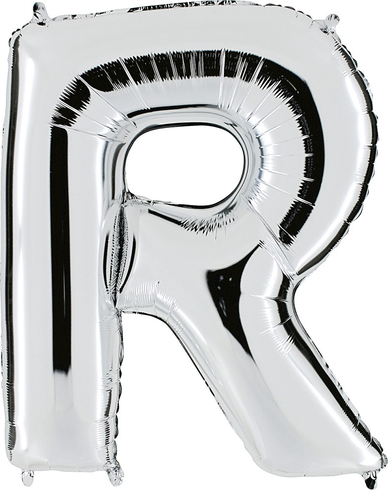 40" Folienbuchstabe "R" Silver