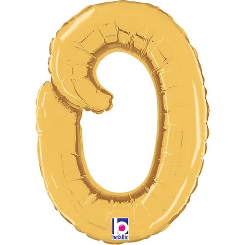 14" - 24"  Folienbuchstabe "o" Script Gold (Altgold)