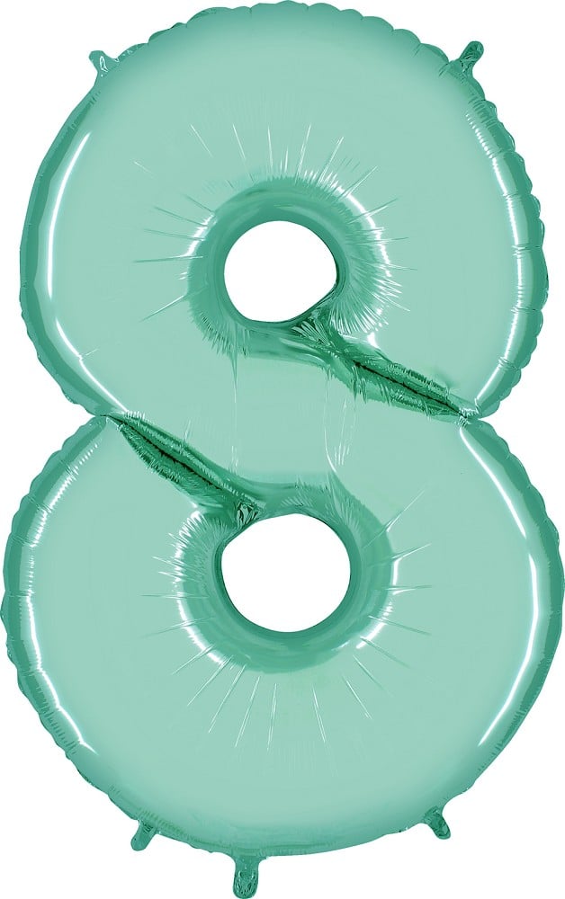 26" Folienzahl "8" Pastel Blue