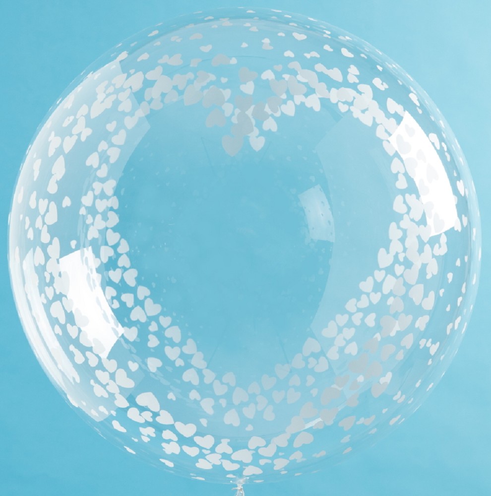 24" Crystal Globe Lovely Hearts (pre-stretched)