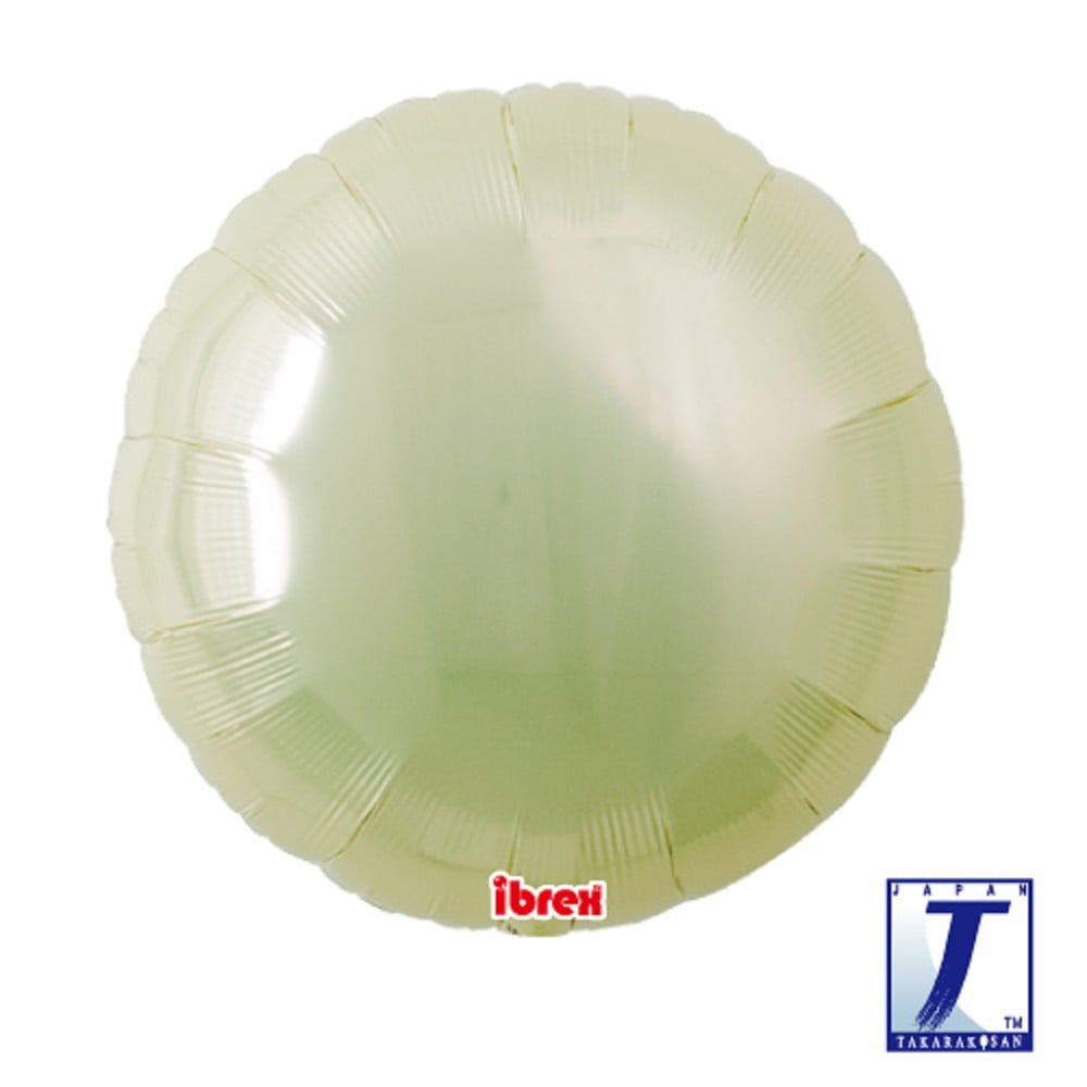 18" Rund Metallic Ivory (ibrex)