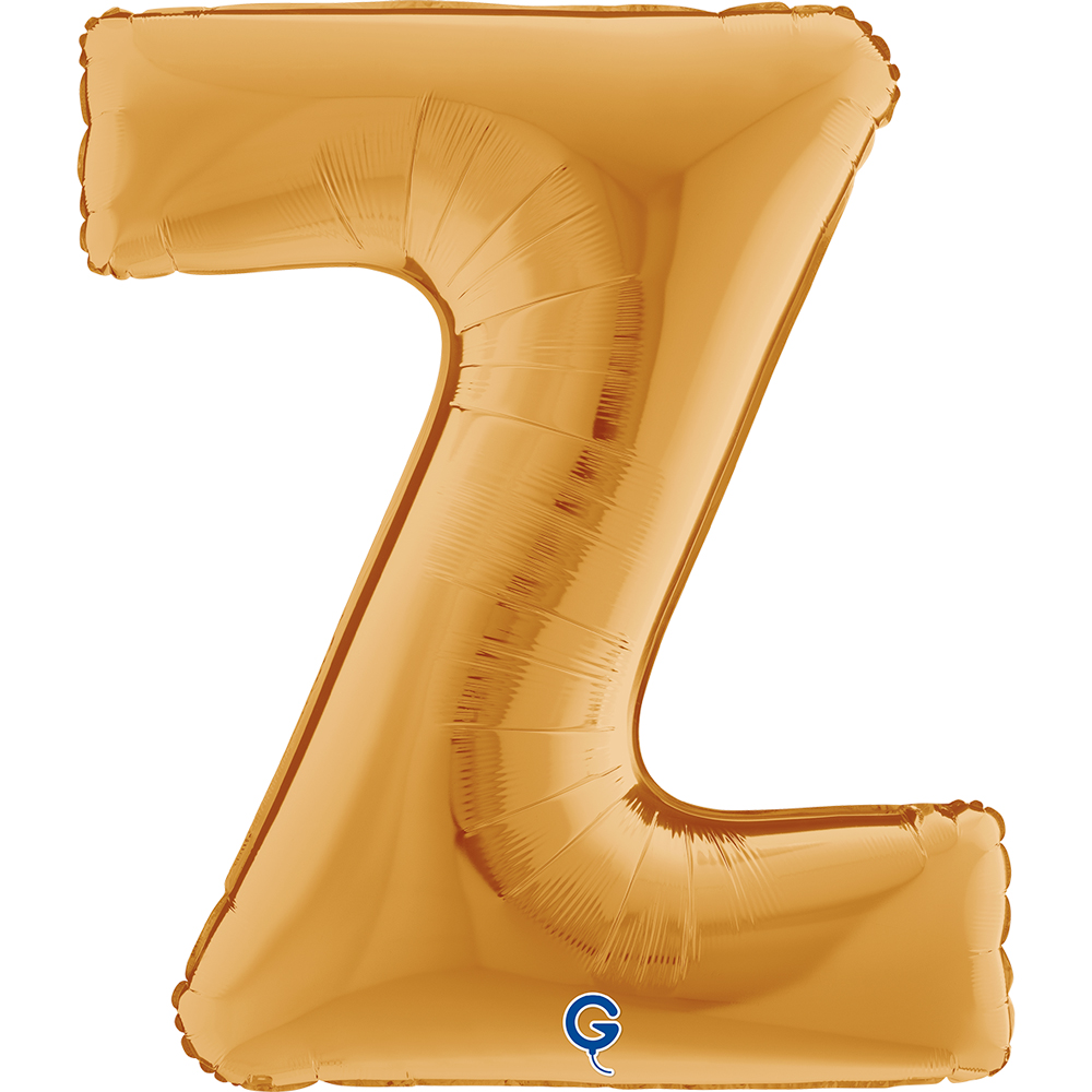 40" Folienbuchstabe "Z" Gold (Altgold)
