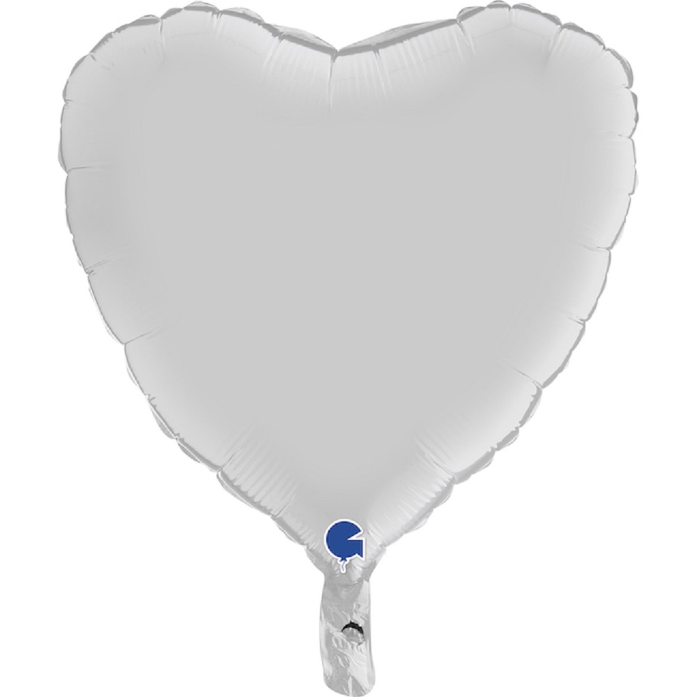 18" Herz Satin White (unverpackt)