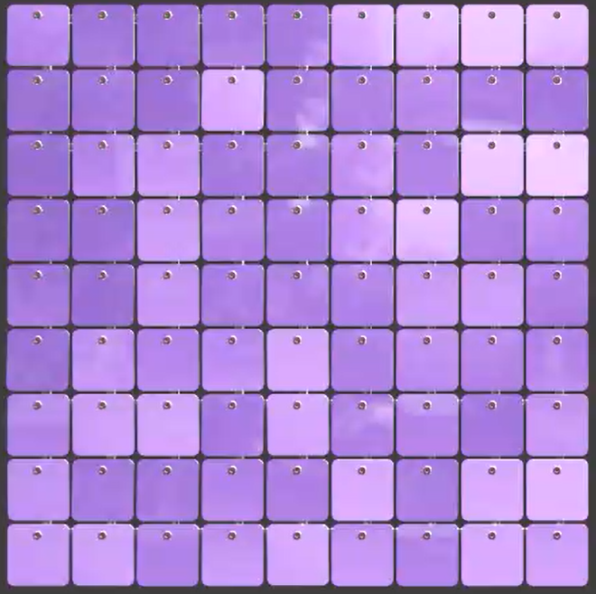 SolaAir Sequin Wall Decor Standard (viereckig) - Lavender