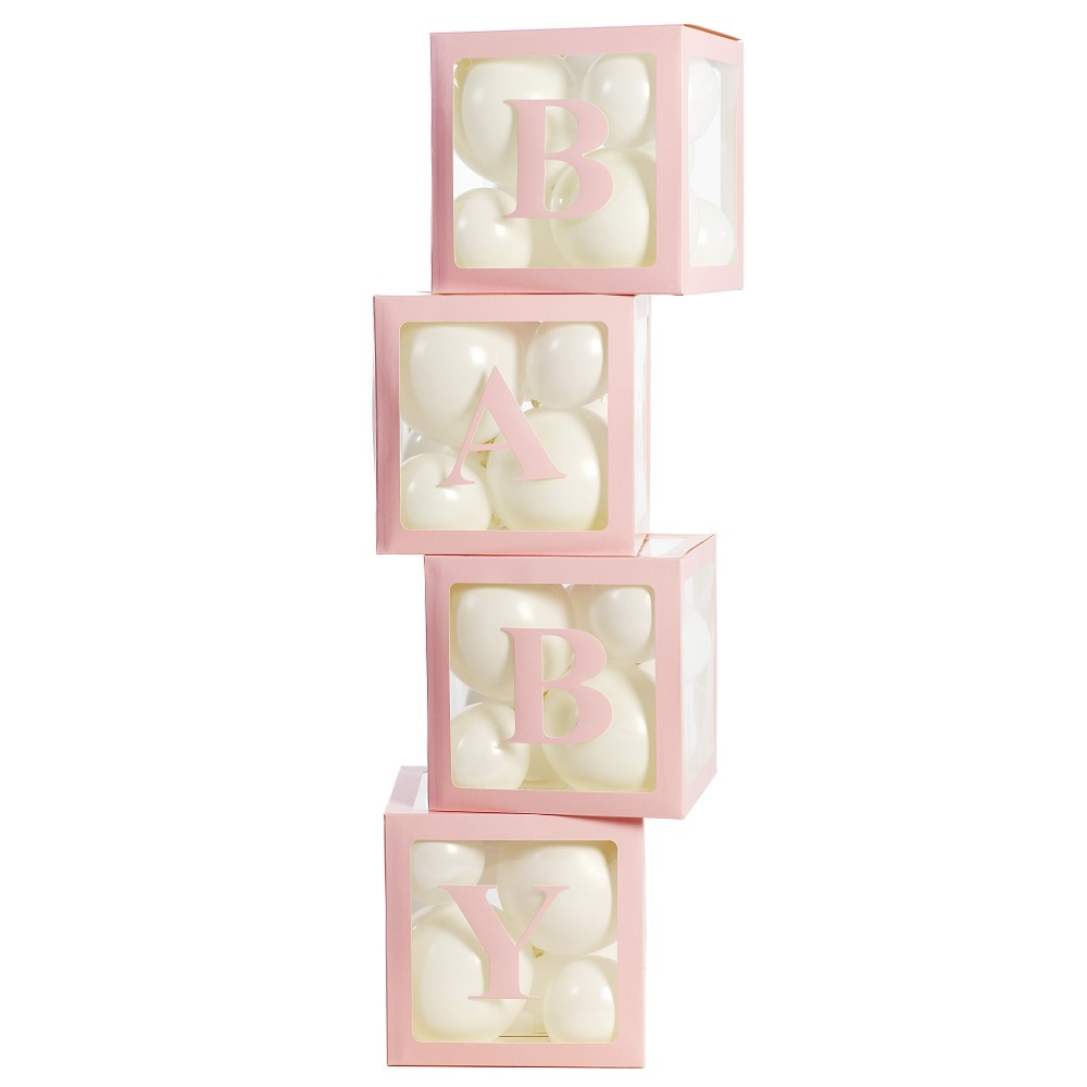 Deko-Boxen Set - "BABY" Rosa