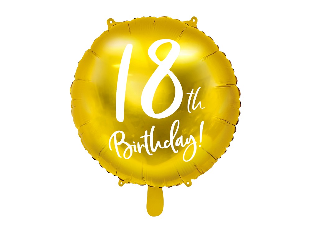 18" 18th Birthday - Gold (45cm)