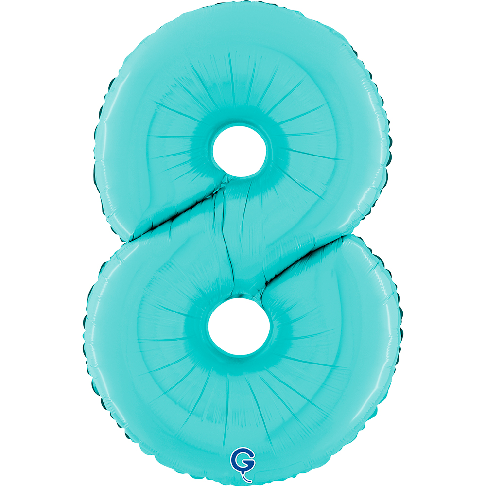 26" Folienzahl "8" Pastel Blue