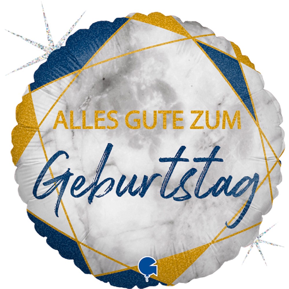 18" Marble Mate Geburtstag Blue
