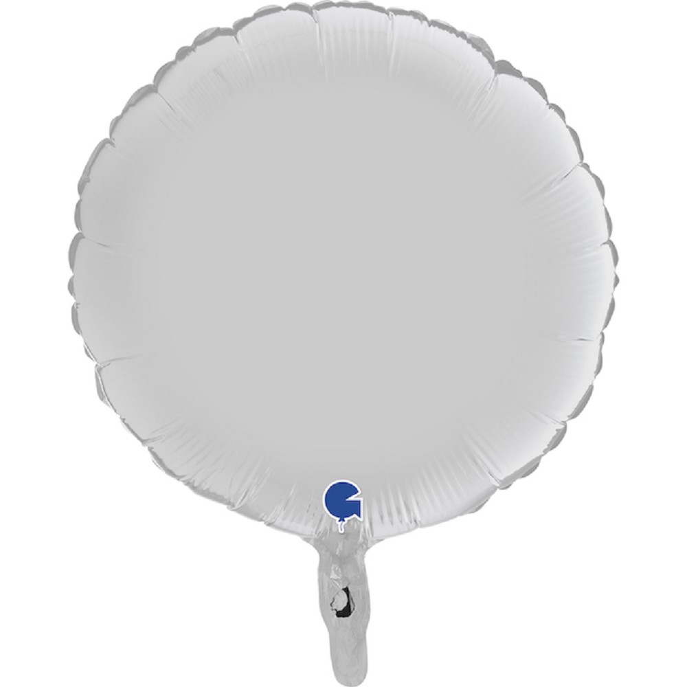 18" Rund Satin White (unverpackt)