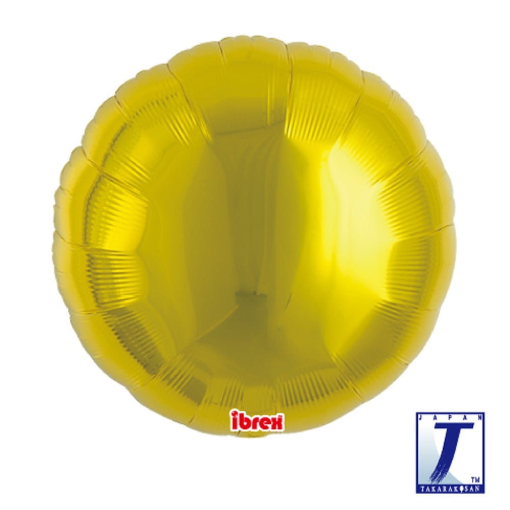 18" Rund Metallic Gold (ibrex)