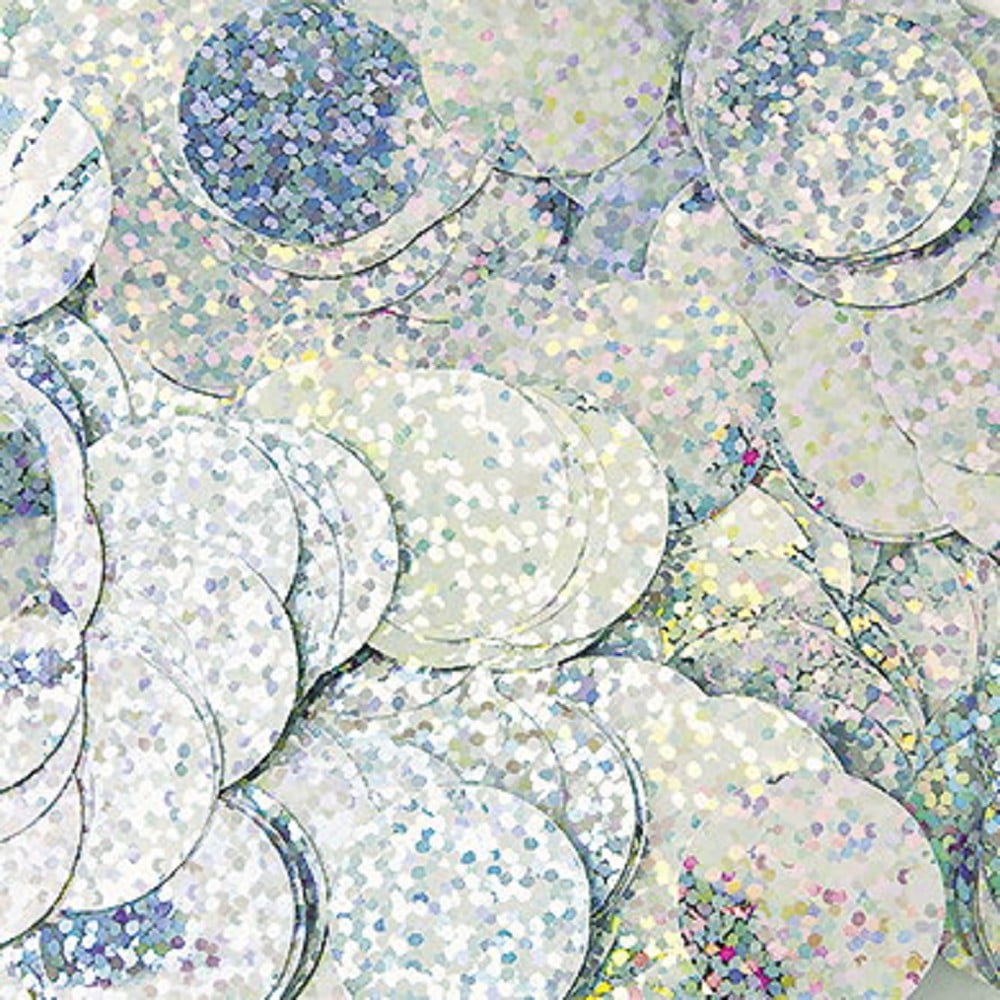 Folienkonfetti Rund 1cm Holografie Silber (1kg)