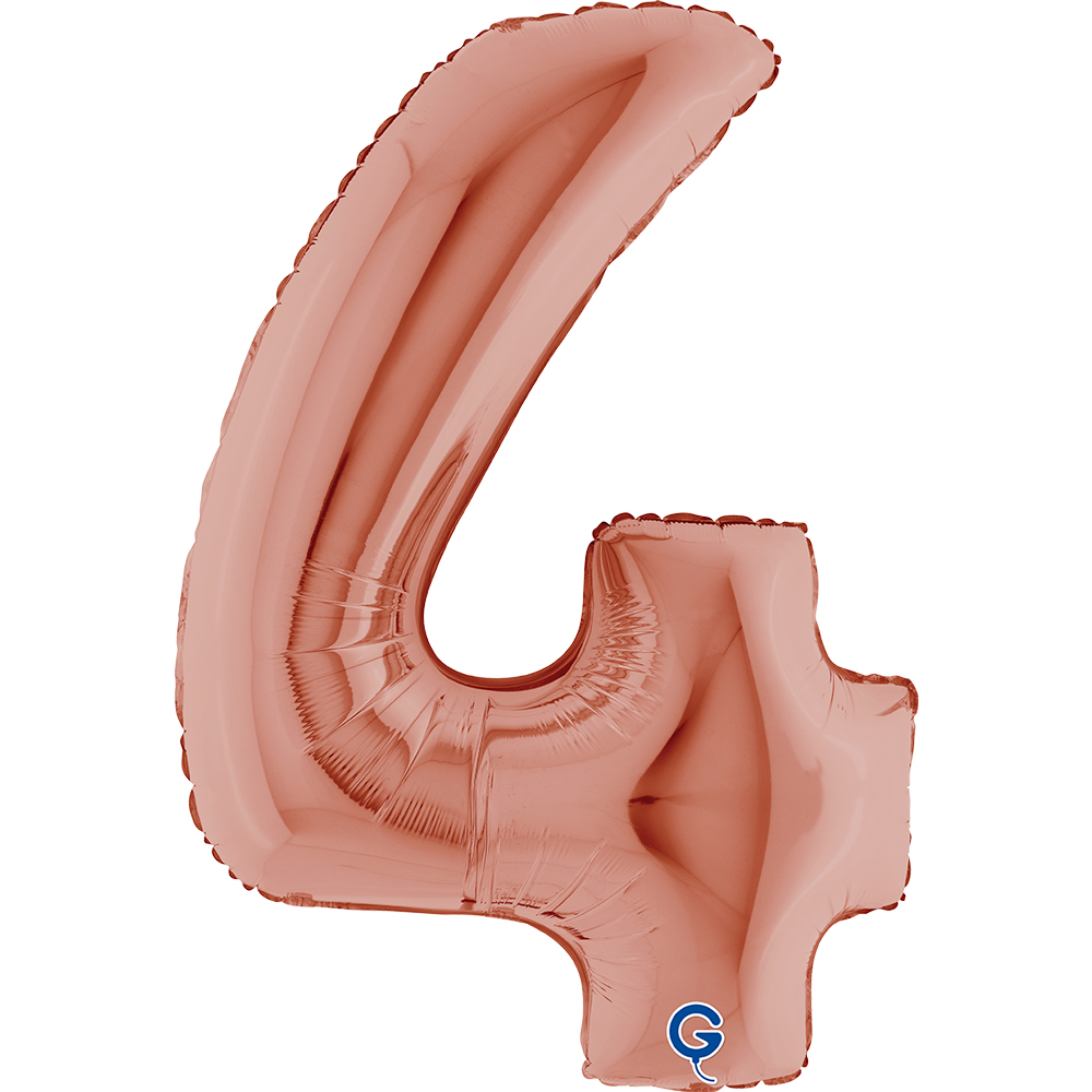 40" Folienzahl "4" Rosé Gold