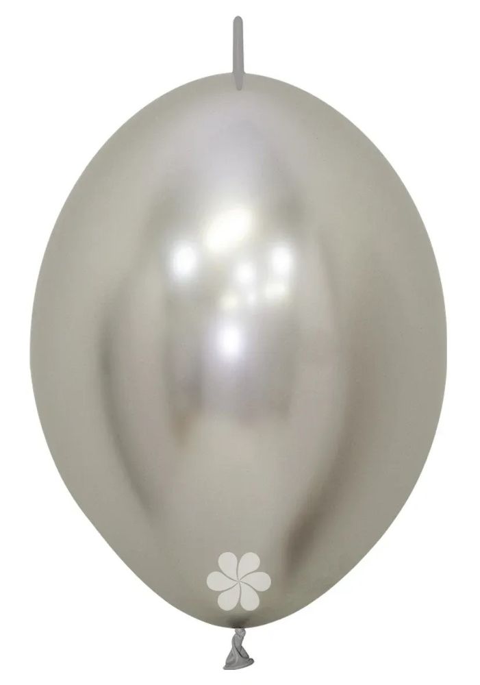 12" Link-o-loon Reflex Silver (25 Stück)
