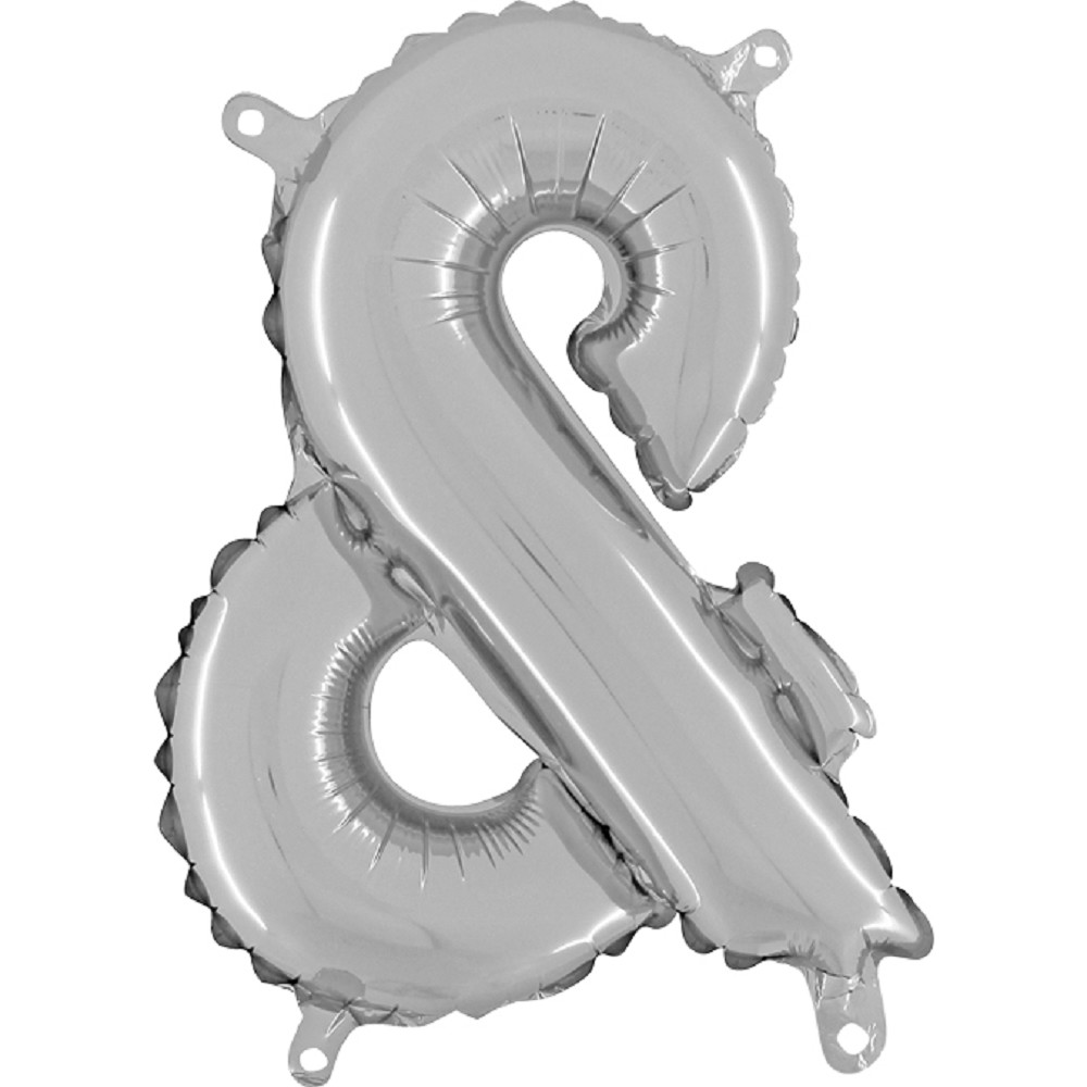 14" Symbol "&" Silver