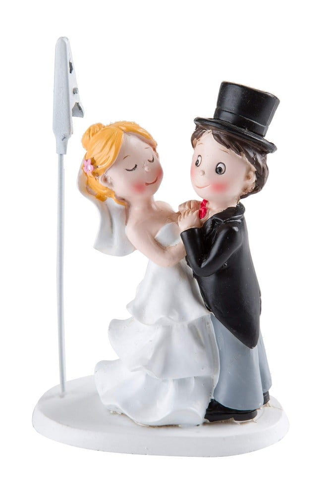 Polyresinfigur Hochzeitspaar umarmend Clip