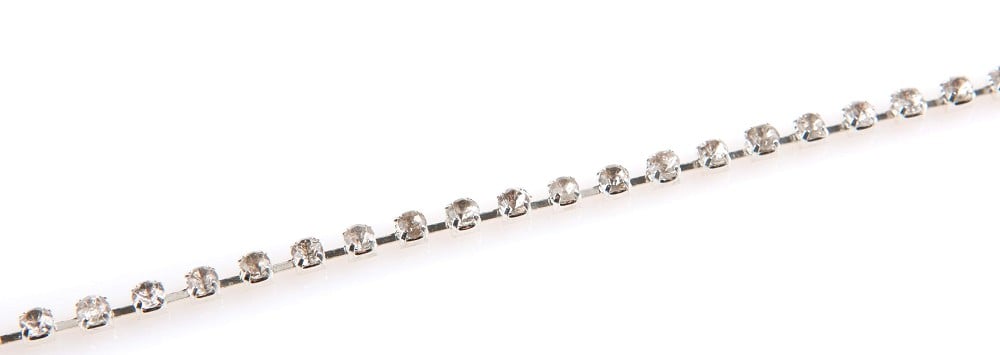 Strass-Band silber