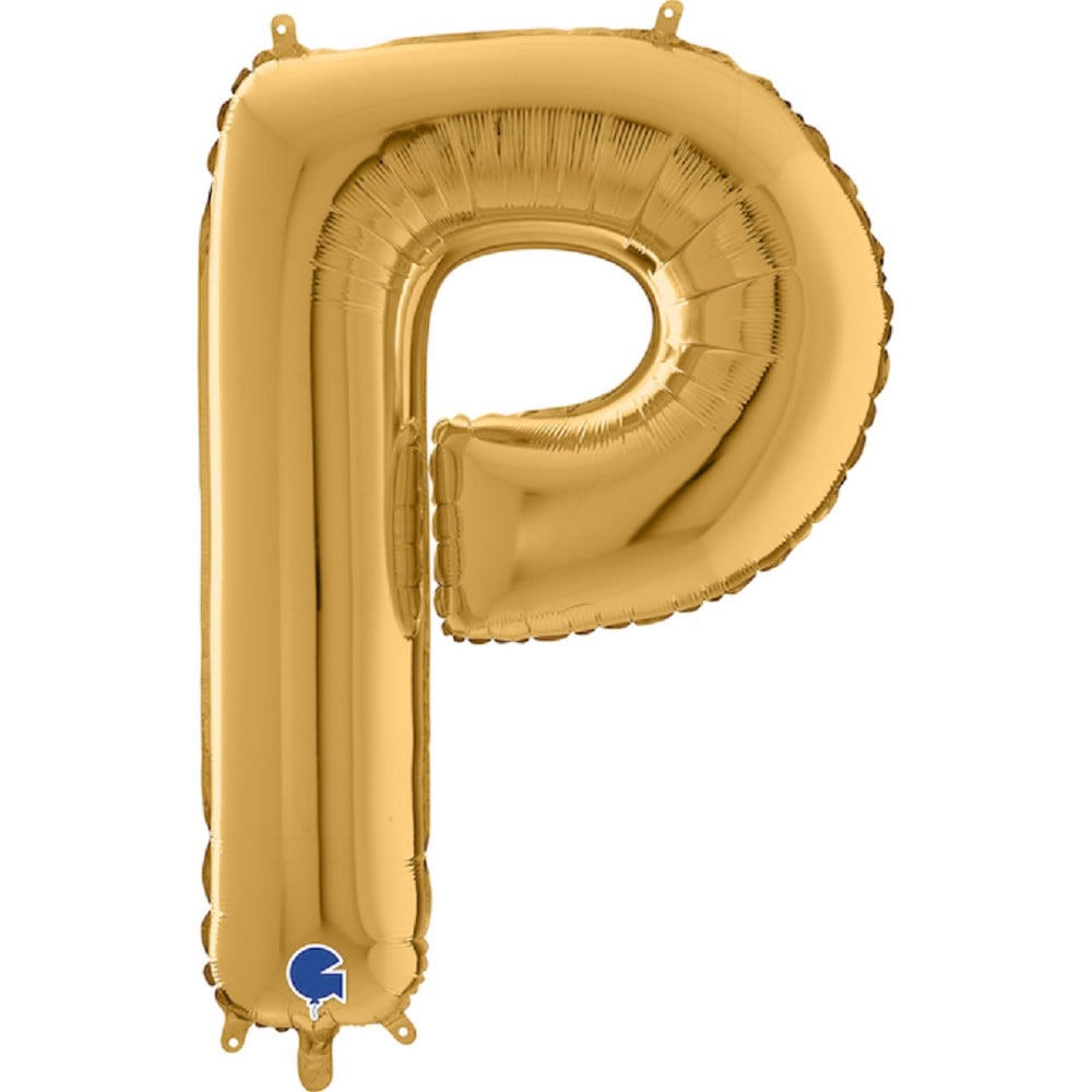 26" Folienbuchstabe "P" Gold (Altgold)