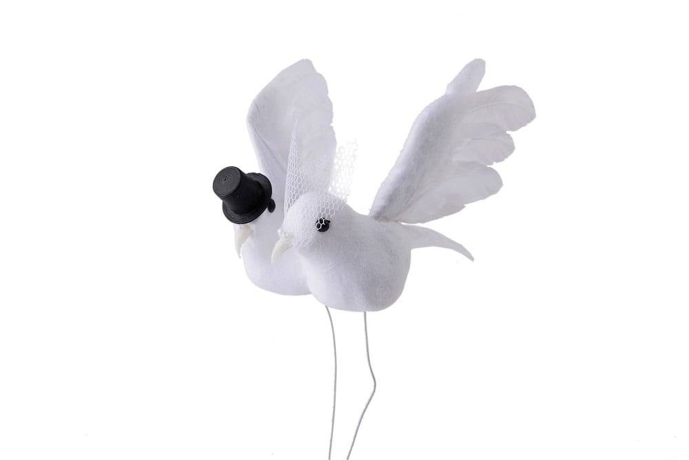 Taubenbrautpaar 13cm