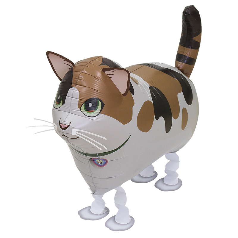 24" Walking Pet Katze bunt