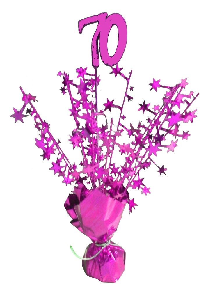 Tischdeko/Ballongewicht "70" - pink