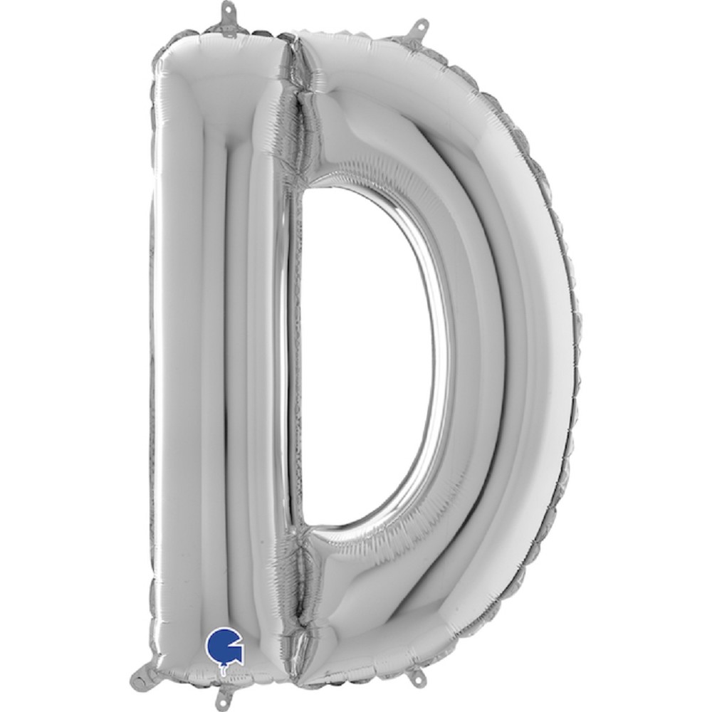 26" Folienbuchstabe "D" Silver