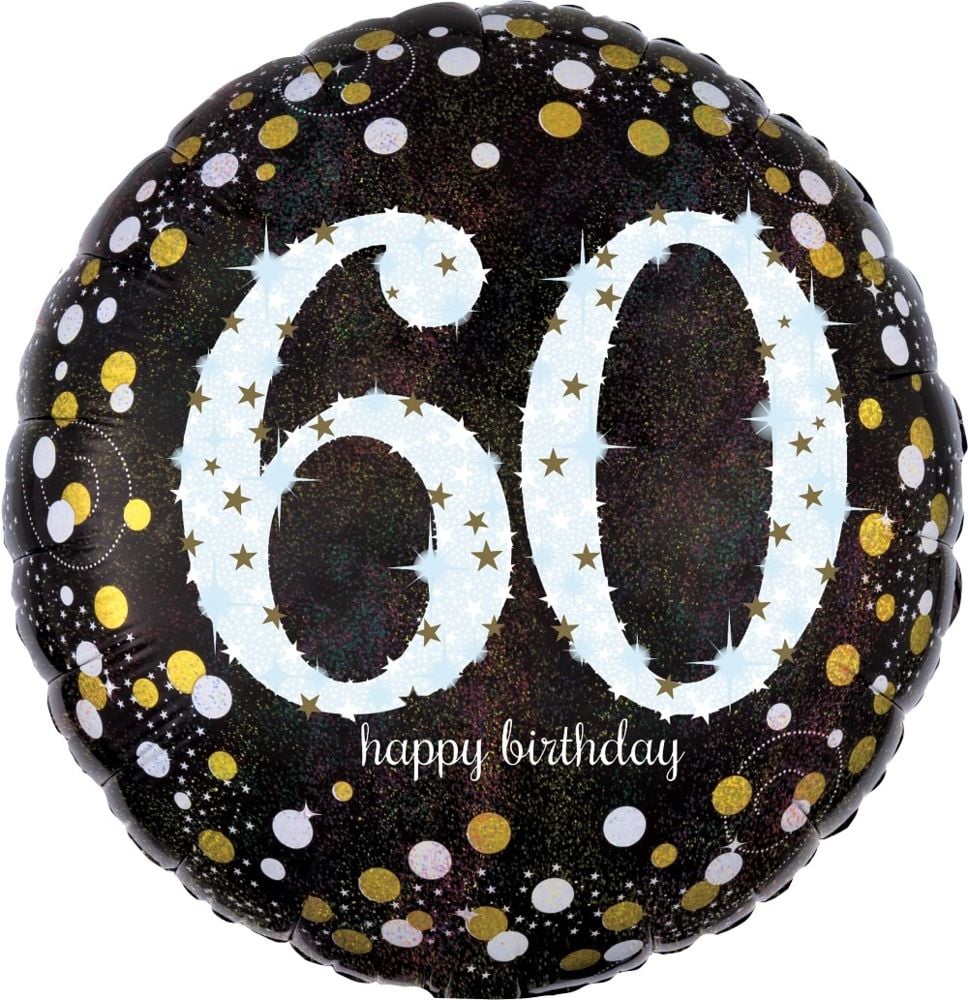 28" Sparkling Birthday 60
