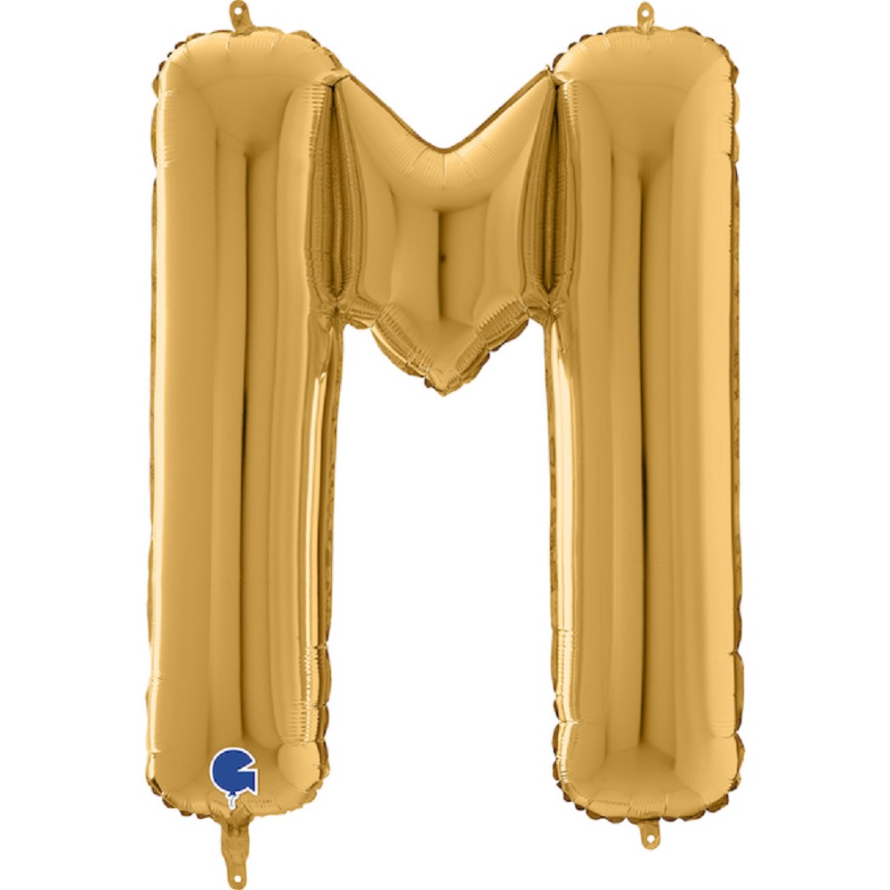 26" Folienbuchstabe "M" Gold (Altgold)