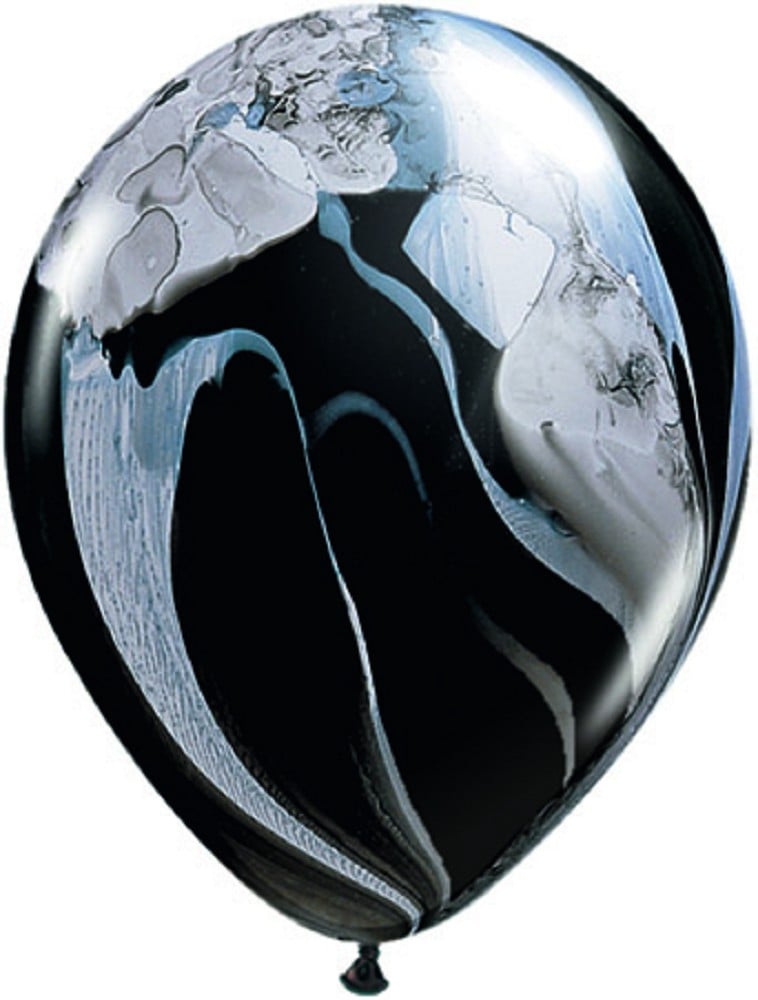 11" Rainbow Super Agate Black & White (25 Stück)