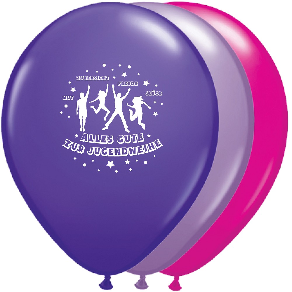 11" Alles Gute zur Jugendweihe Sortiert (25 Stück)