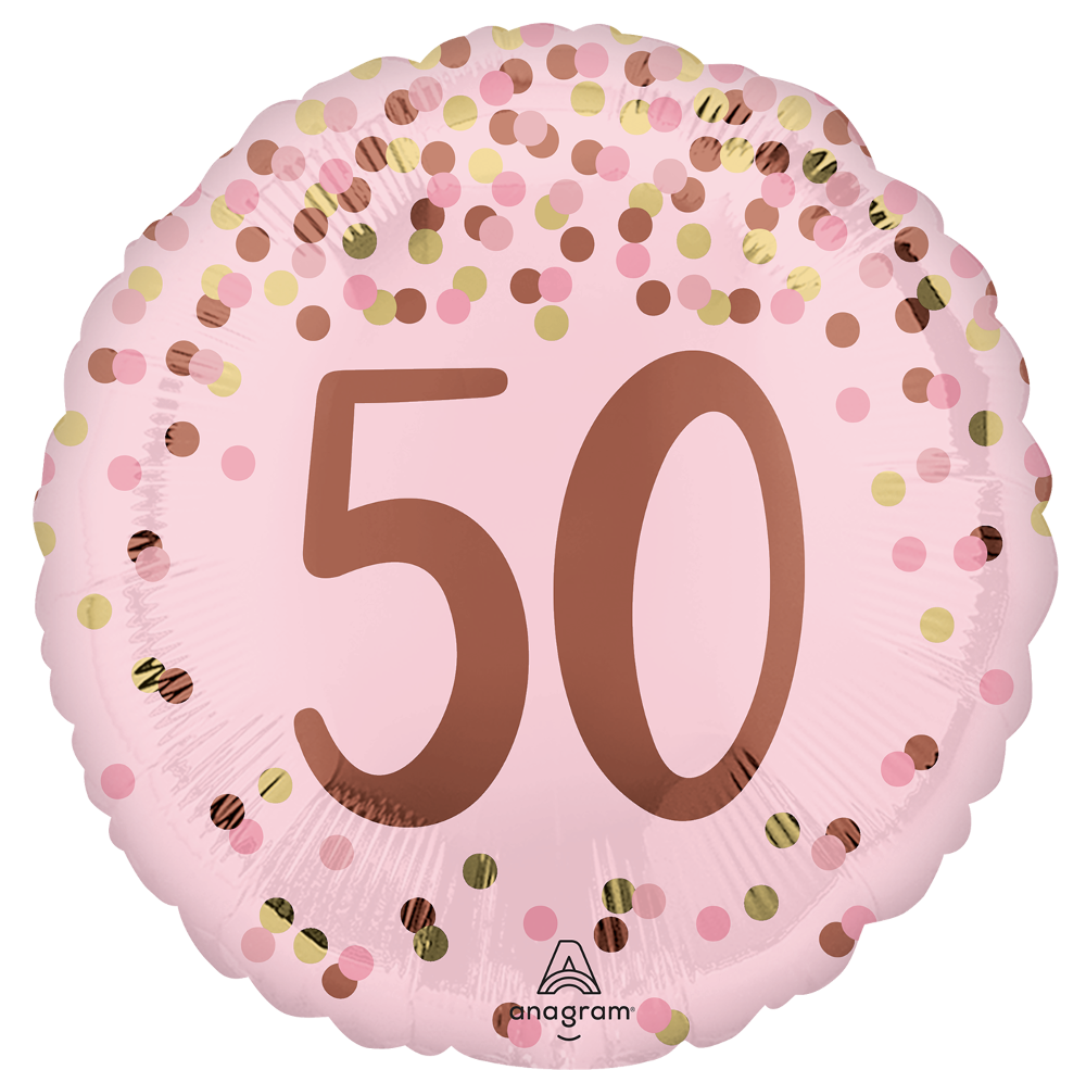 18" Pretty Pink 50th Birthday