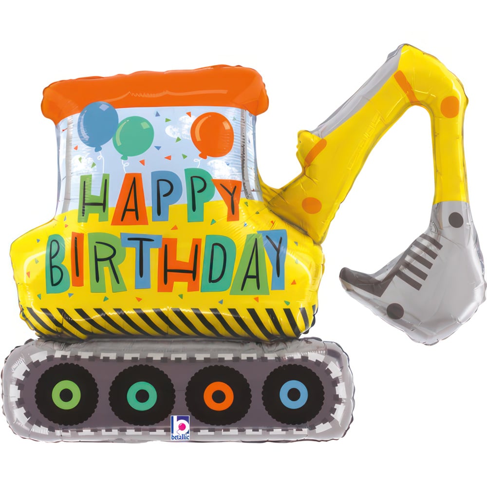 31" Birthday Construction Excavator