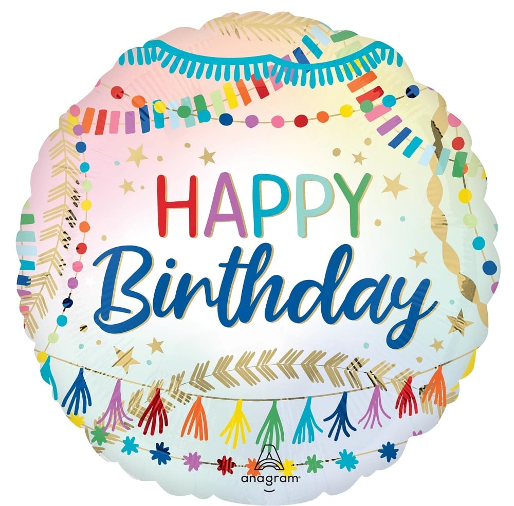 18" Birthday Streamers