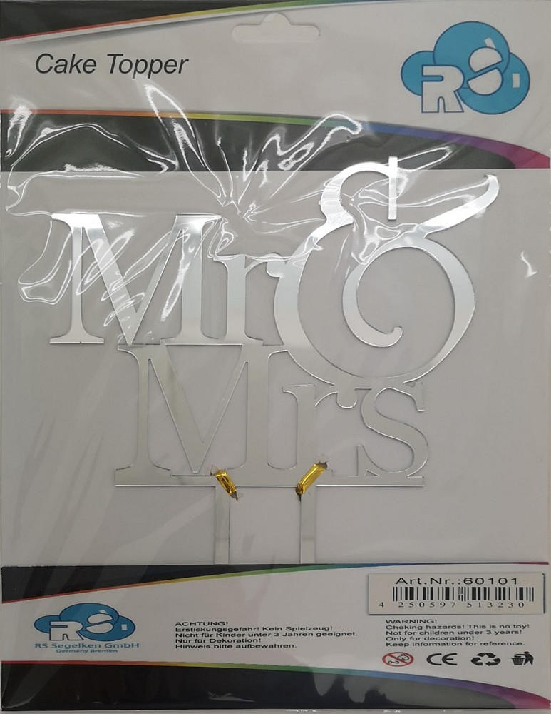 Cake Topper Mr & Mrs