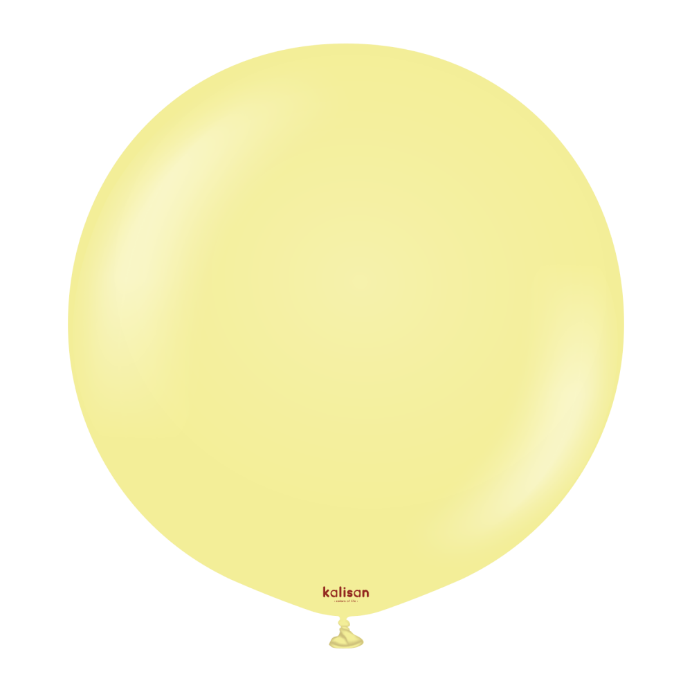 24" Riesenballon Macaron Yellow (2 Stück)
