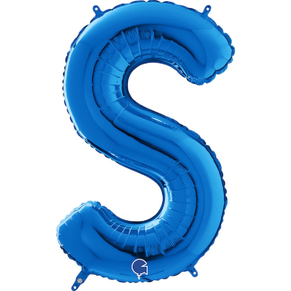 26" Foilballoon Letter "S" Blue