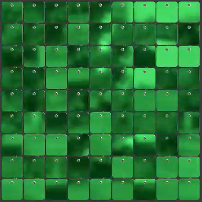 SolaAir Sequin Wall Decor Standard (viereckig) - Green Mirro