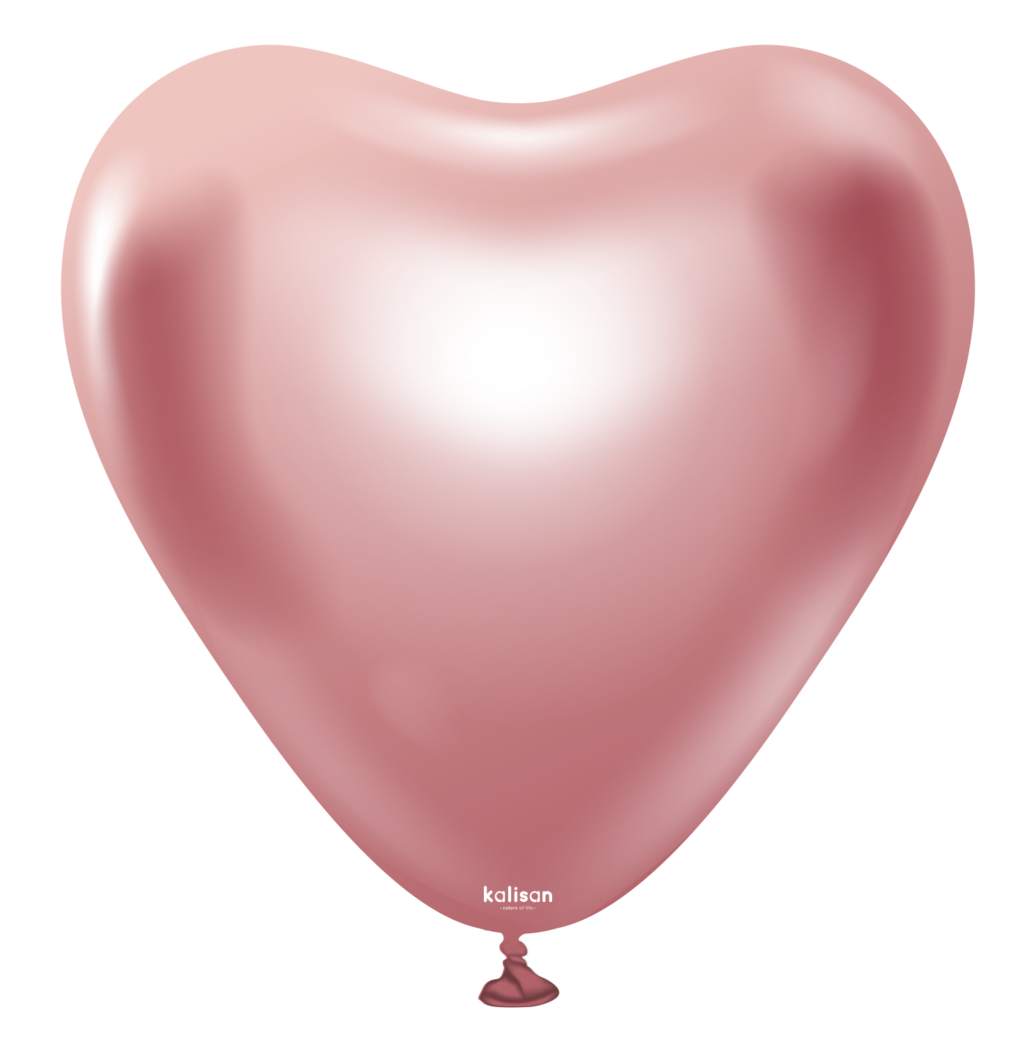 15" Herz Mirror Pink (100 Stück)
