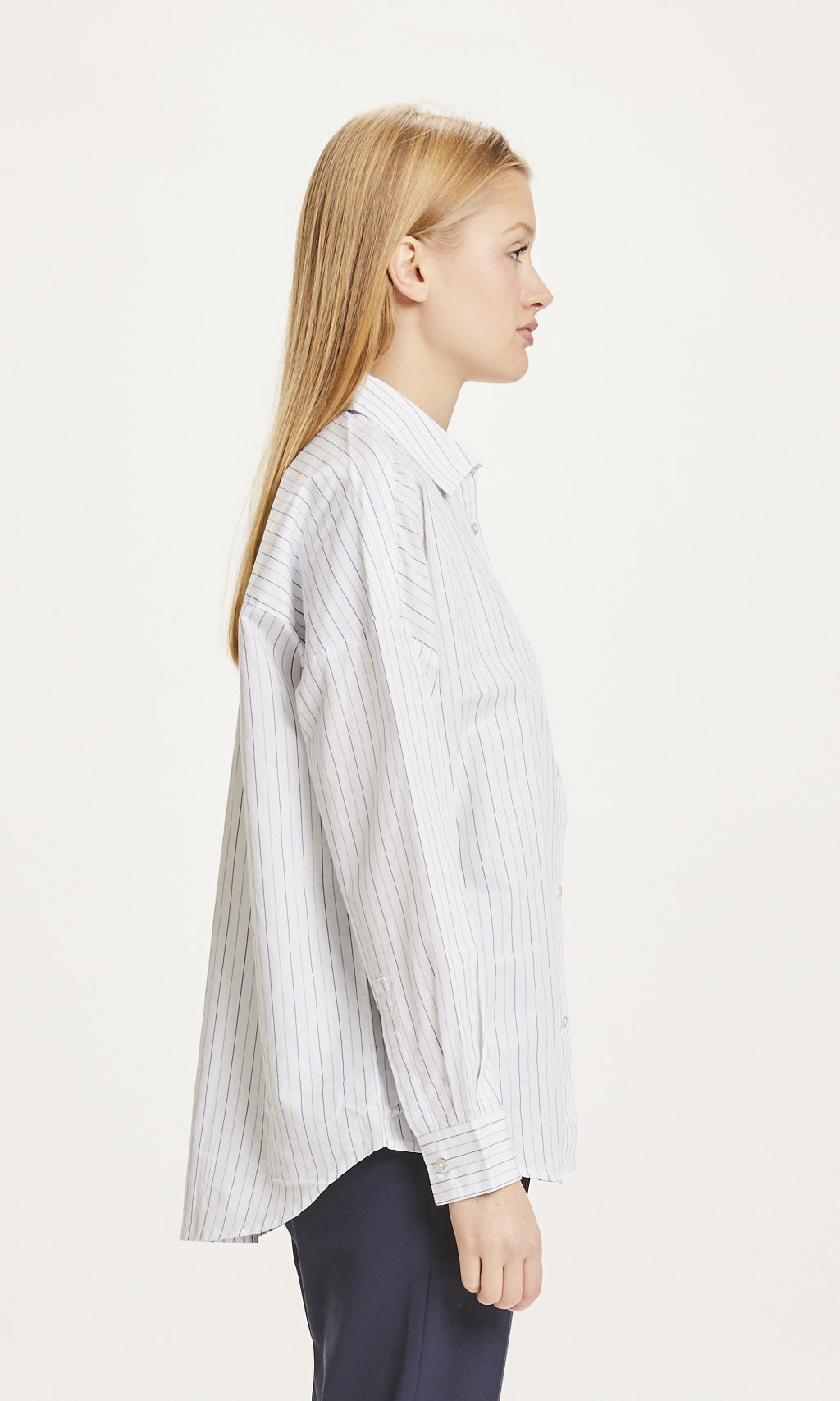 Bluse für Damen JACINTA Stripe Loose A-Shape Bright White